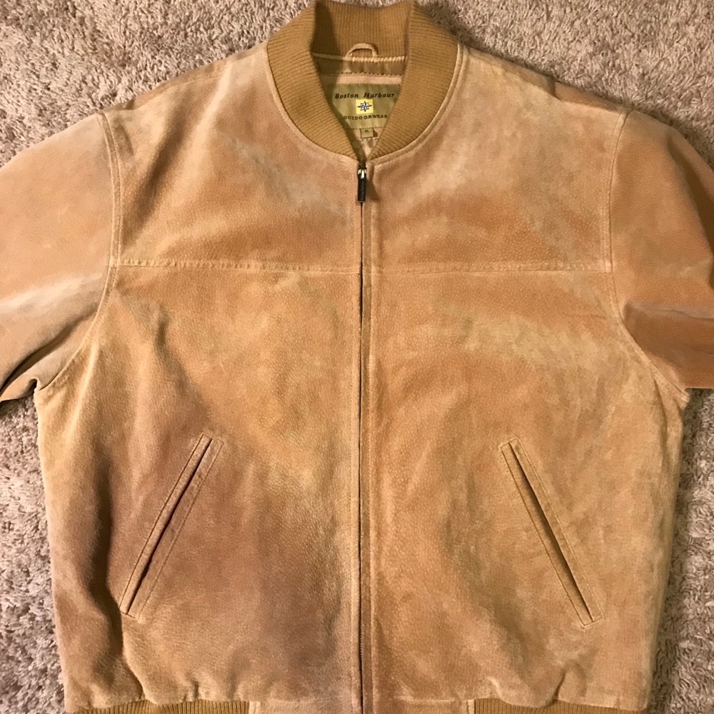 Boston harbour leather coat